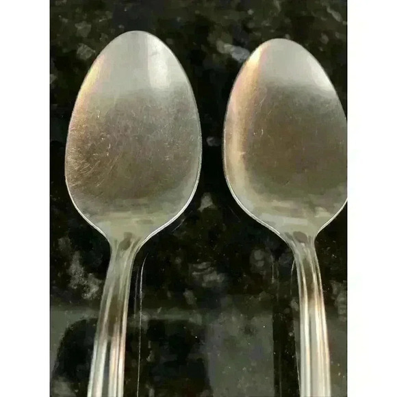 Simeon & George Oneida HOMESTEAD stainless serving‎ dinner fork Spoon Teaspoon - Picture 2 of 13